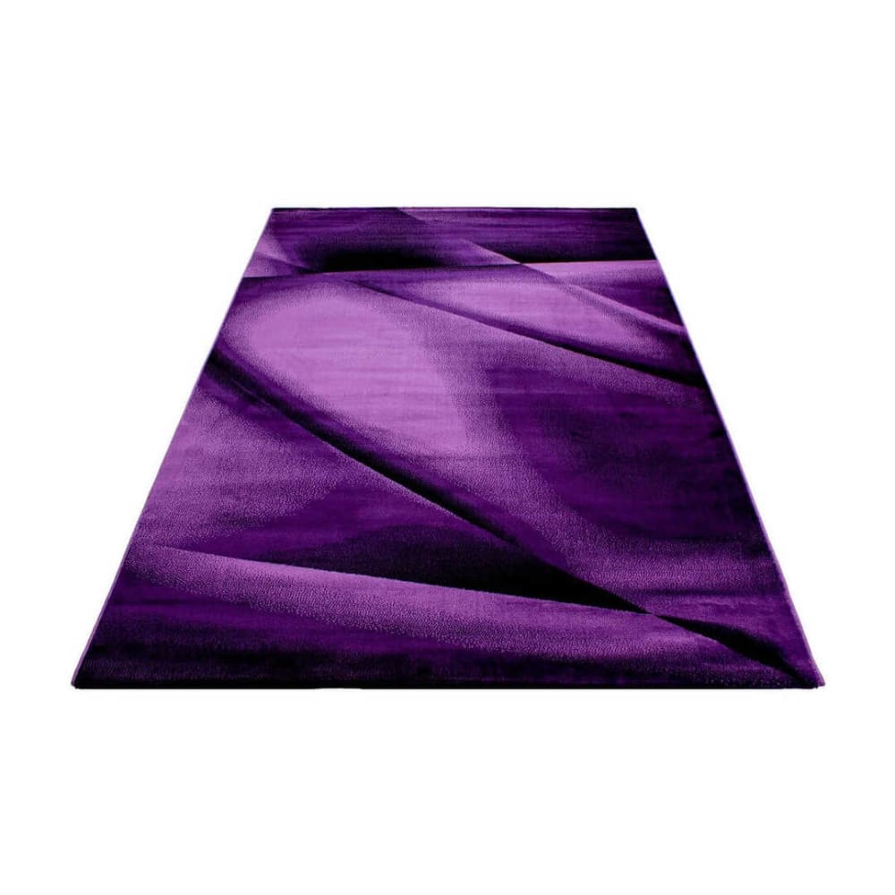 Tapis courbe design en polypropylène lilas 120x170