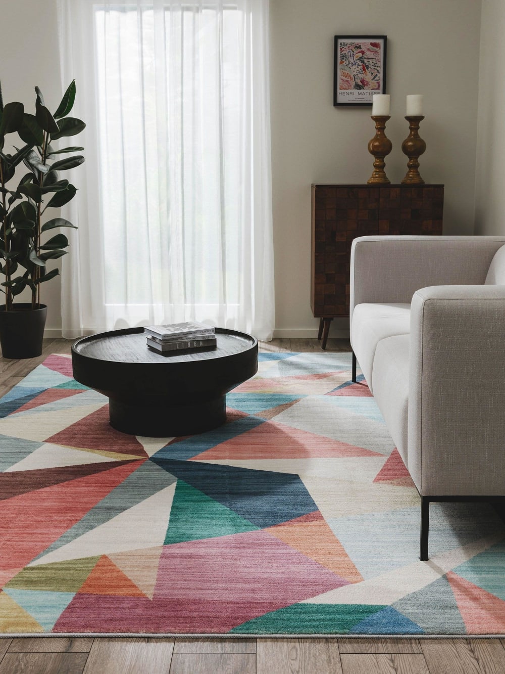 Tapis multicouleur/fuchsia 120x170 — vue 3