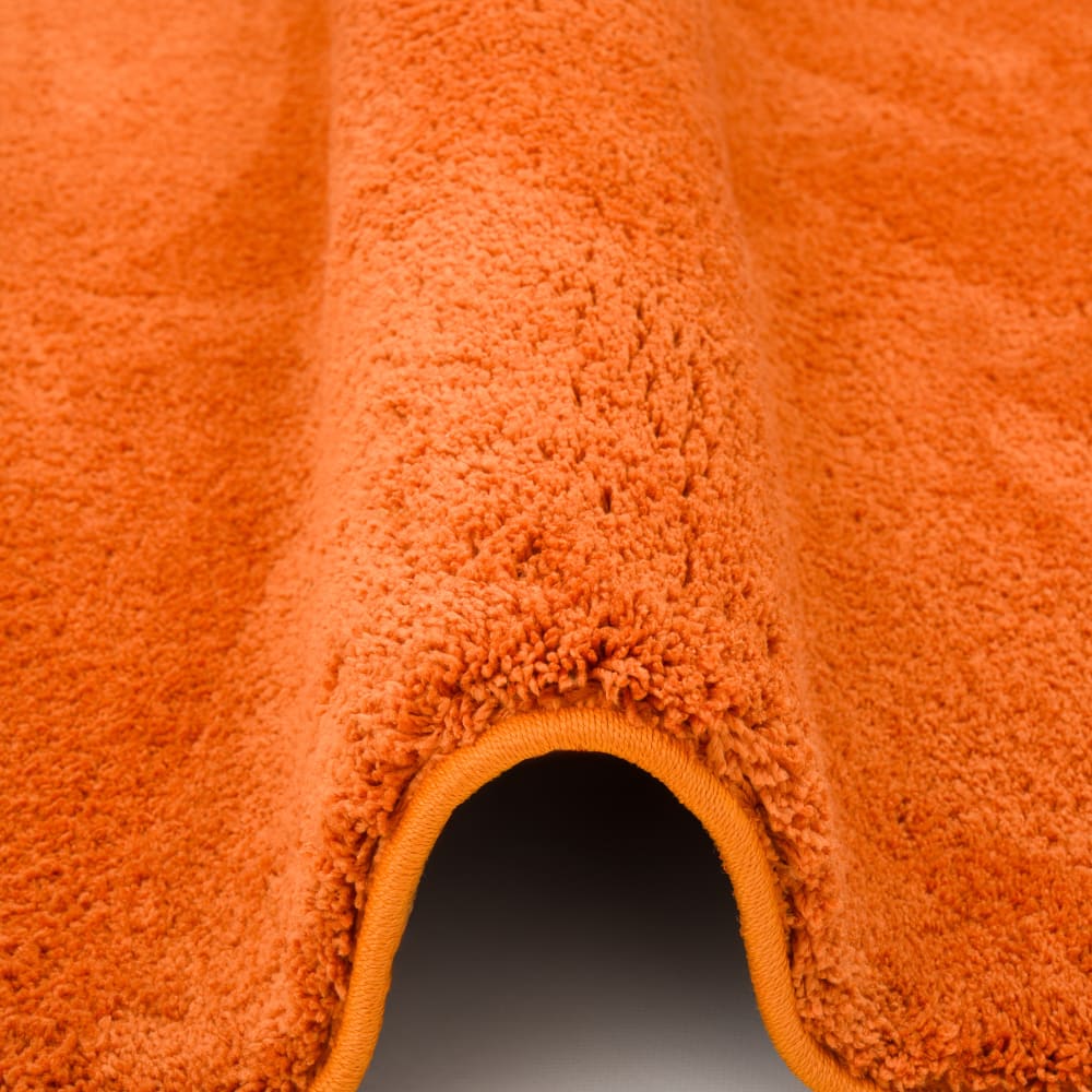 Tapis à poils longs doux uni orange 120x170 cm — vue 4