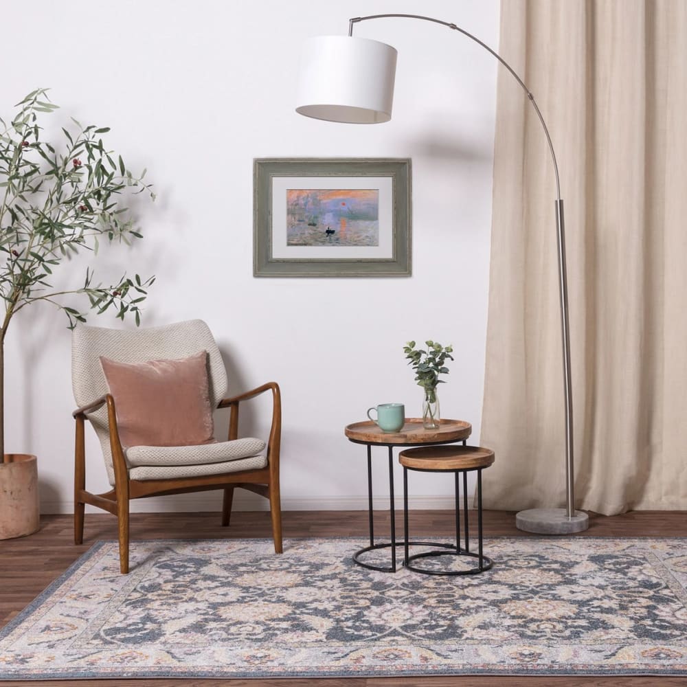 Tapis de salon en polypropylène noir 120x170 cm — vue 3