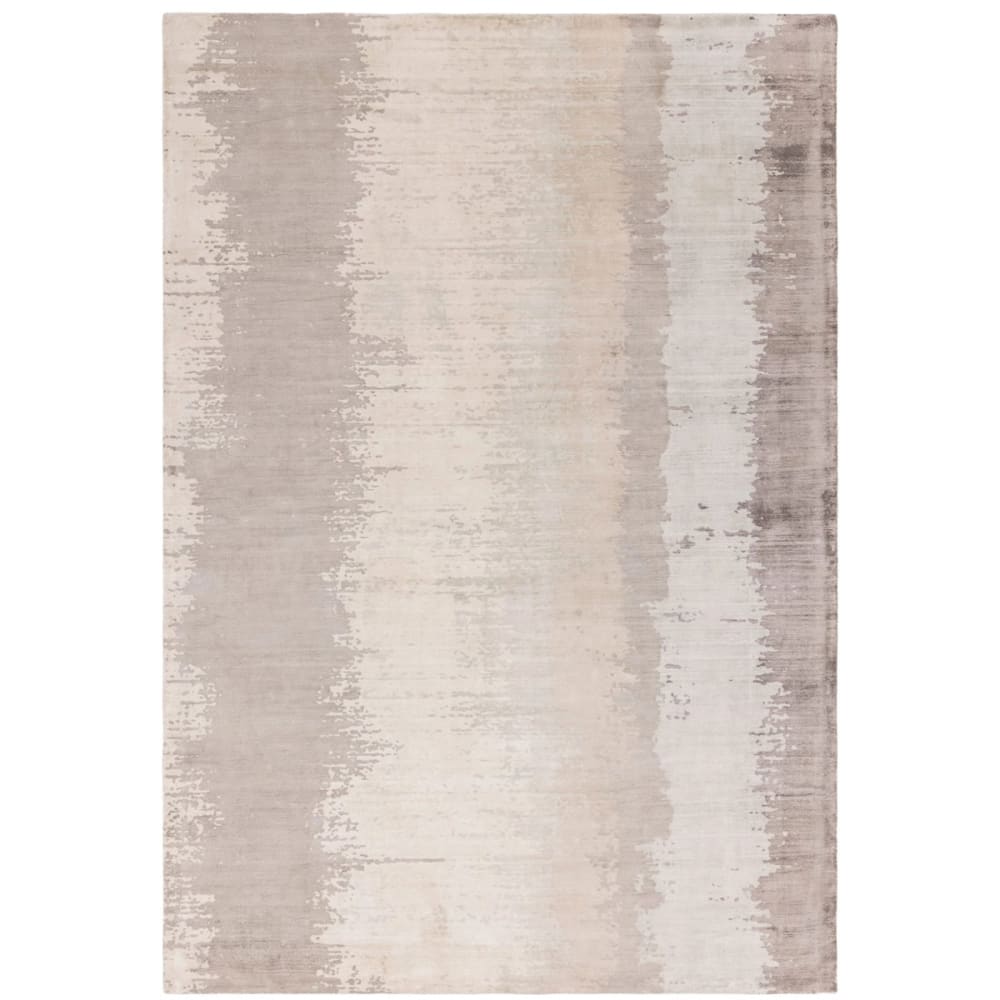 Tapis de salon en viscose beige 120x170 cm