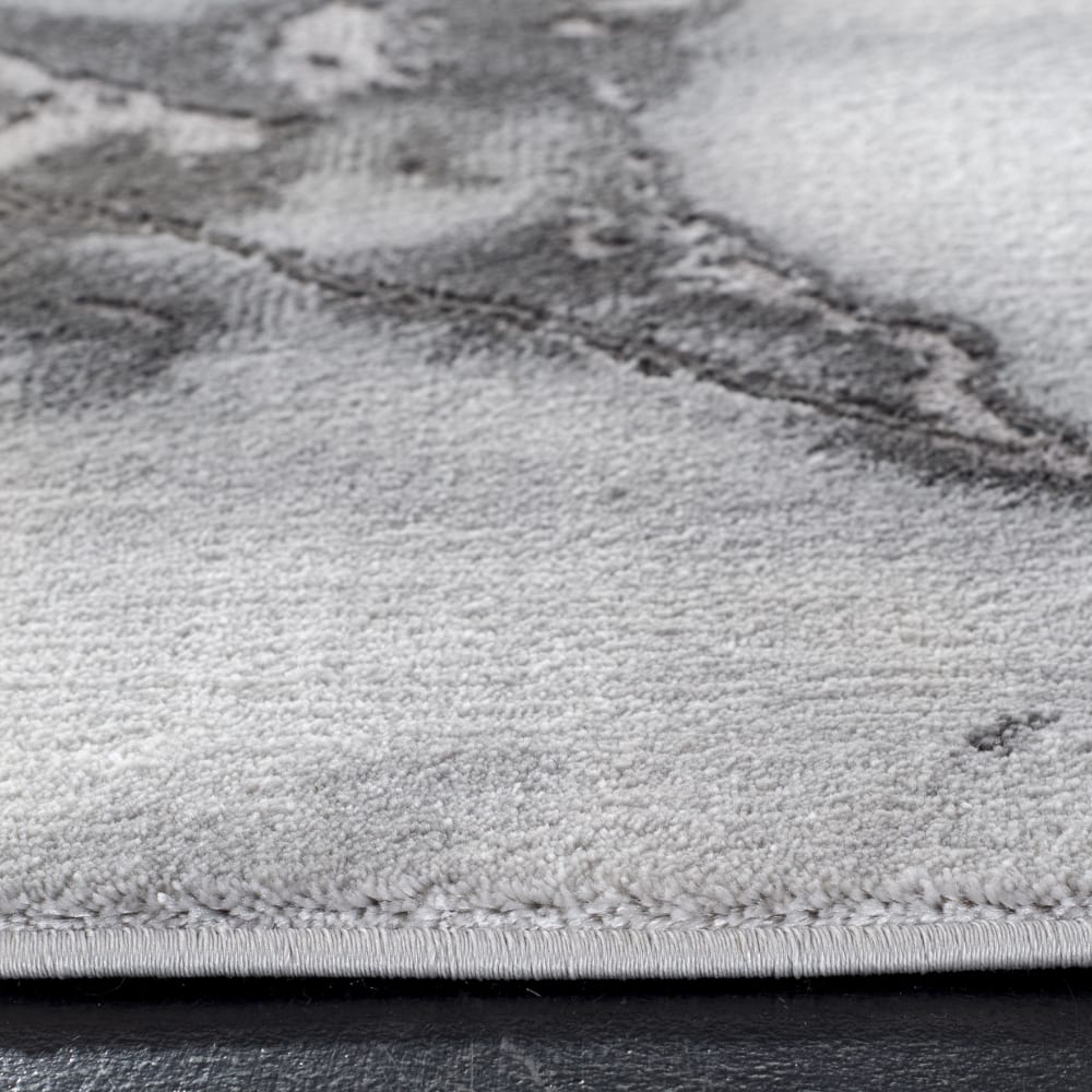 Tapis contemporain en polypropylène gris/argent, 122 x 183 cm — vue 4