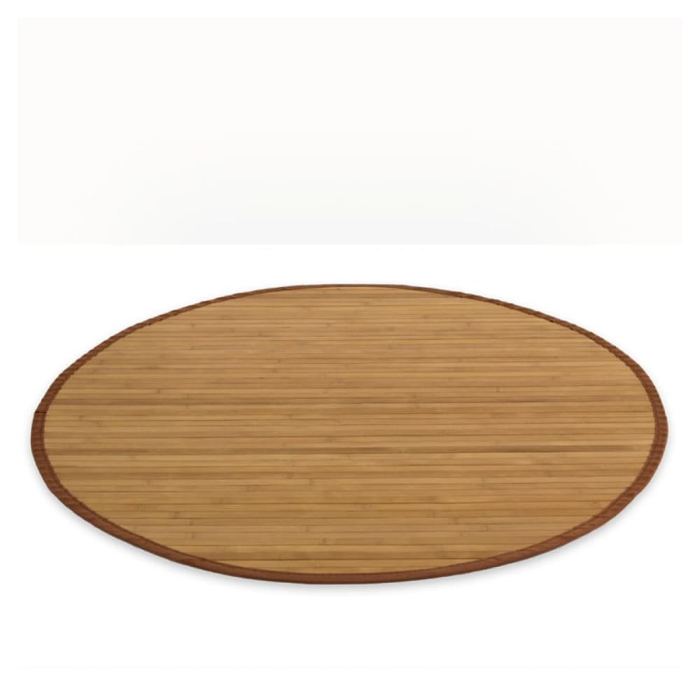 Tapis bambou 120 cm rond marron