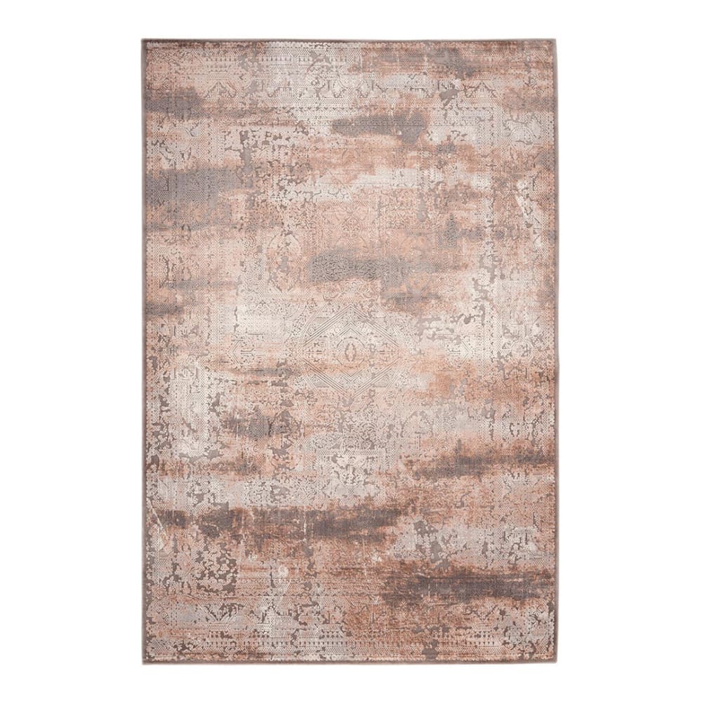 Tapis  baroque en bambou taupe 120x170