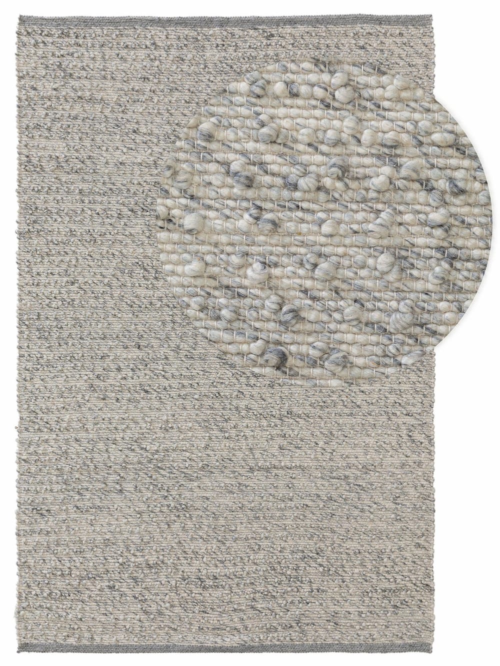 Tapis de laine gris 120x170