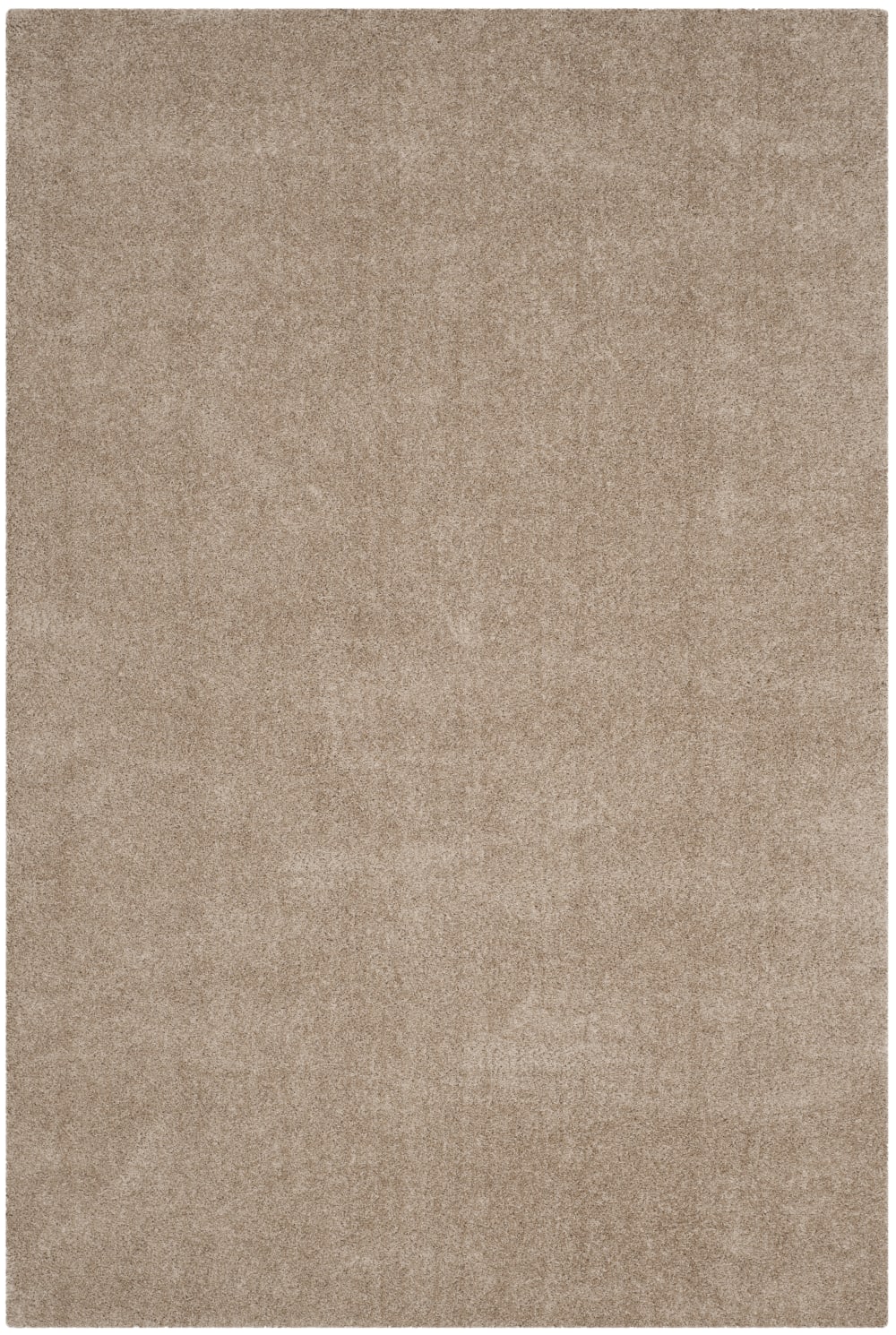 Tapis shag en polyester beige, 122 x 183 cm