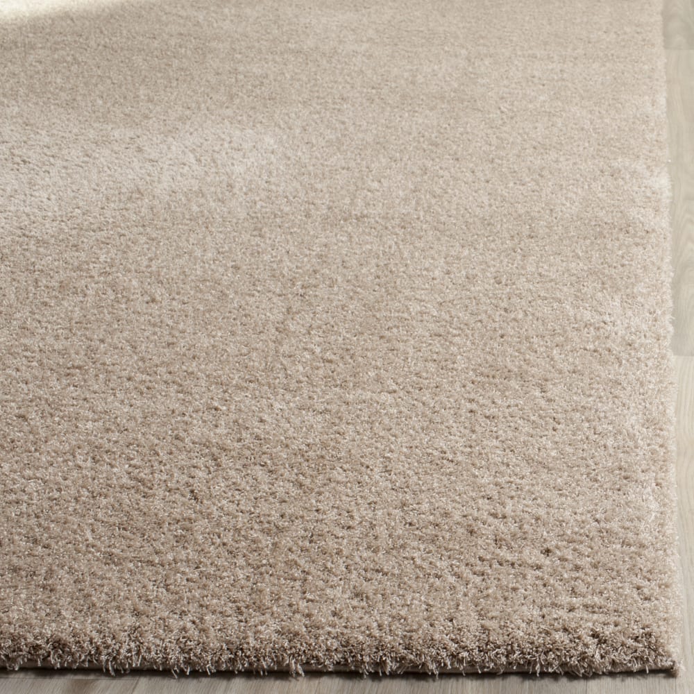 Tapis shag en polyester beige, 122 x 183 cm — vue 4