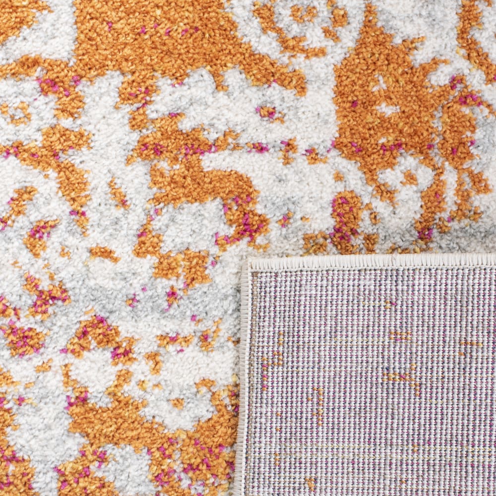 Tapis traditionnel en polypropylène orange/blanc, 122 x 183 cm — vue 4