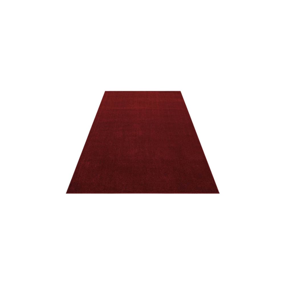 Tapis uni contemporaine en polypropylène rouge 120x170