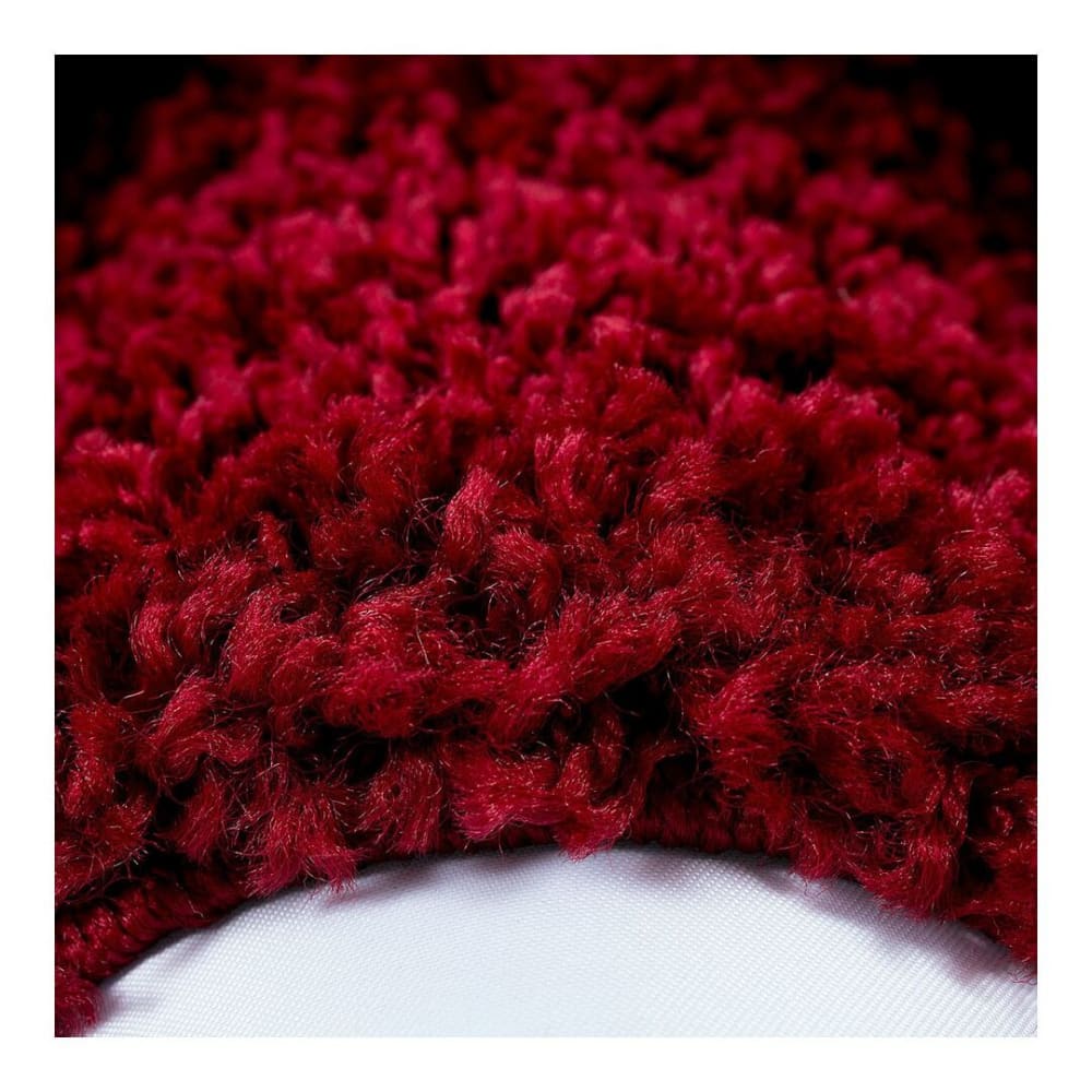 Tapis  contemporaine en polypropylène rouge Ø 120