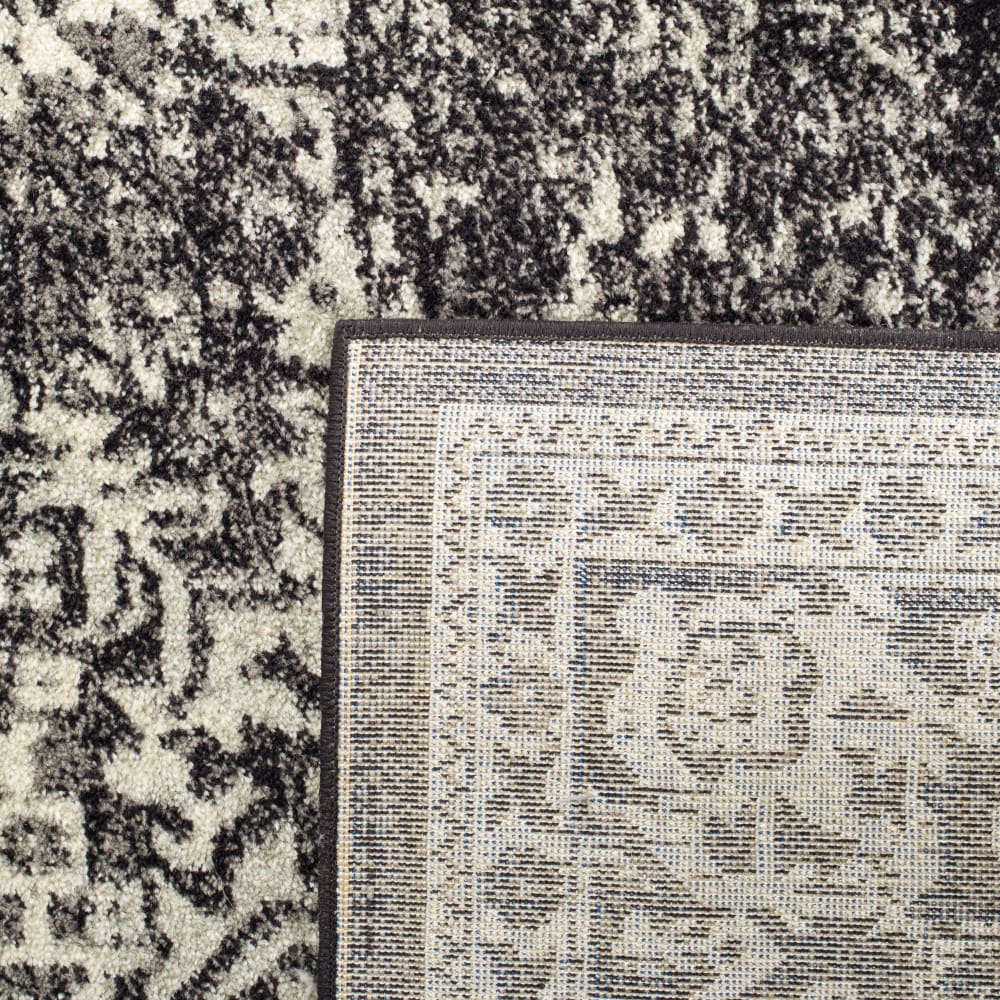 Tapis de transition en polypropylène noir/gris, 122 x 183 cm — vue 4