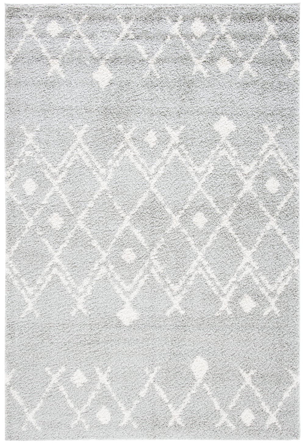 Tapis en polypropylène gris/beige, 122 x 183 cm