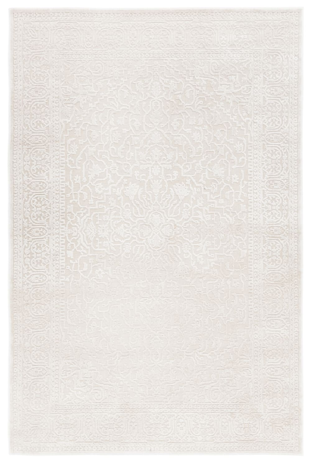 Tapis polyester crème