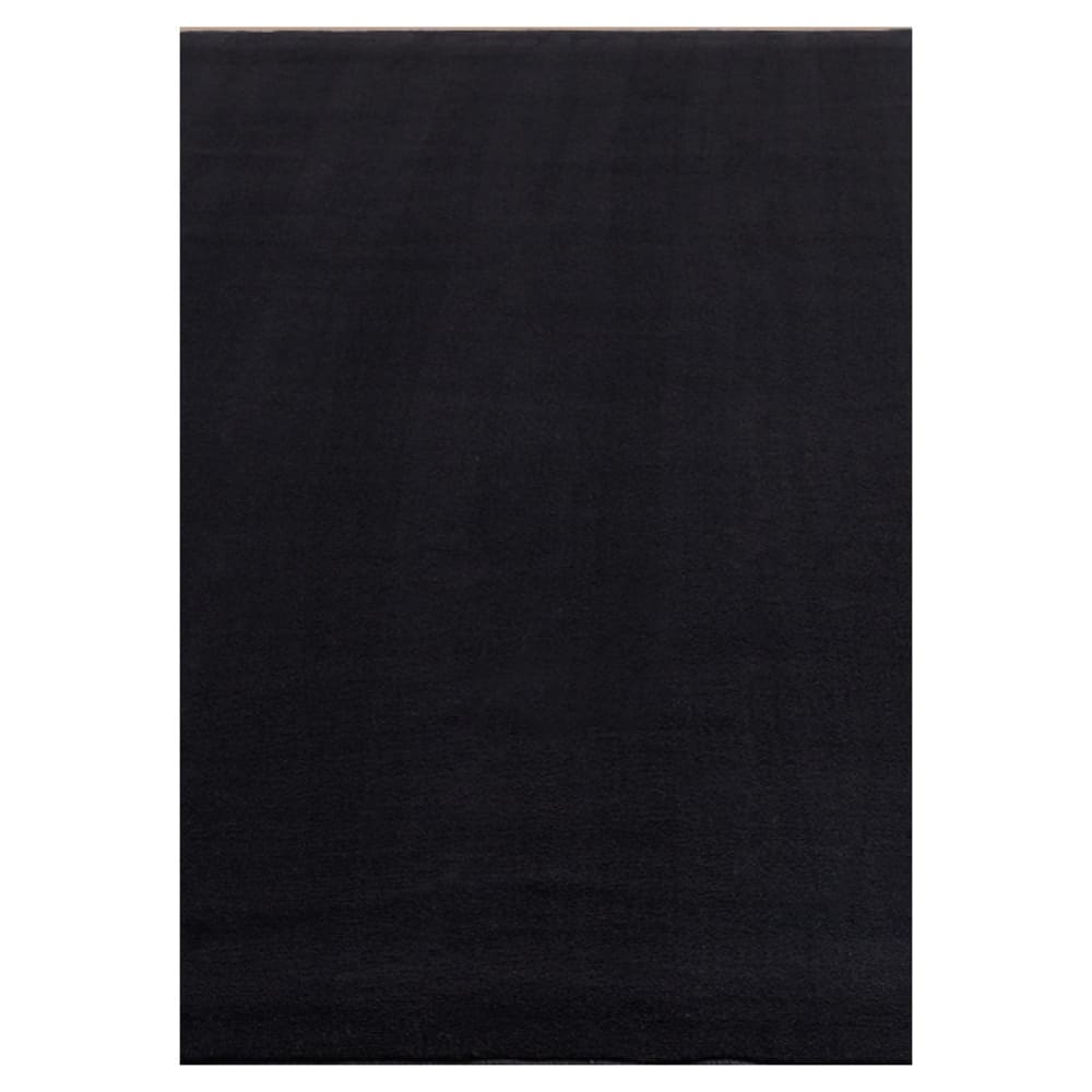Tapis lavable en microfibre douce - noir 120x170cm