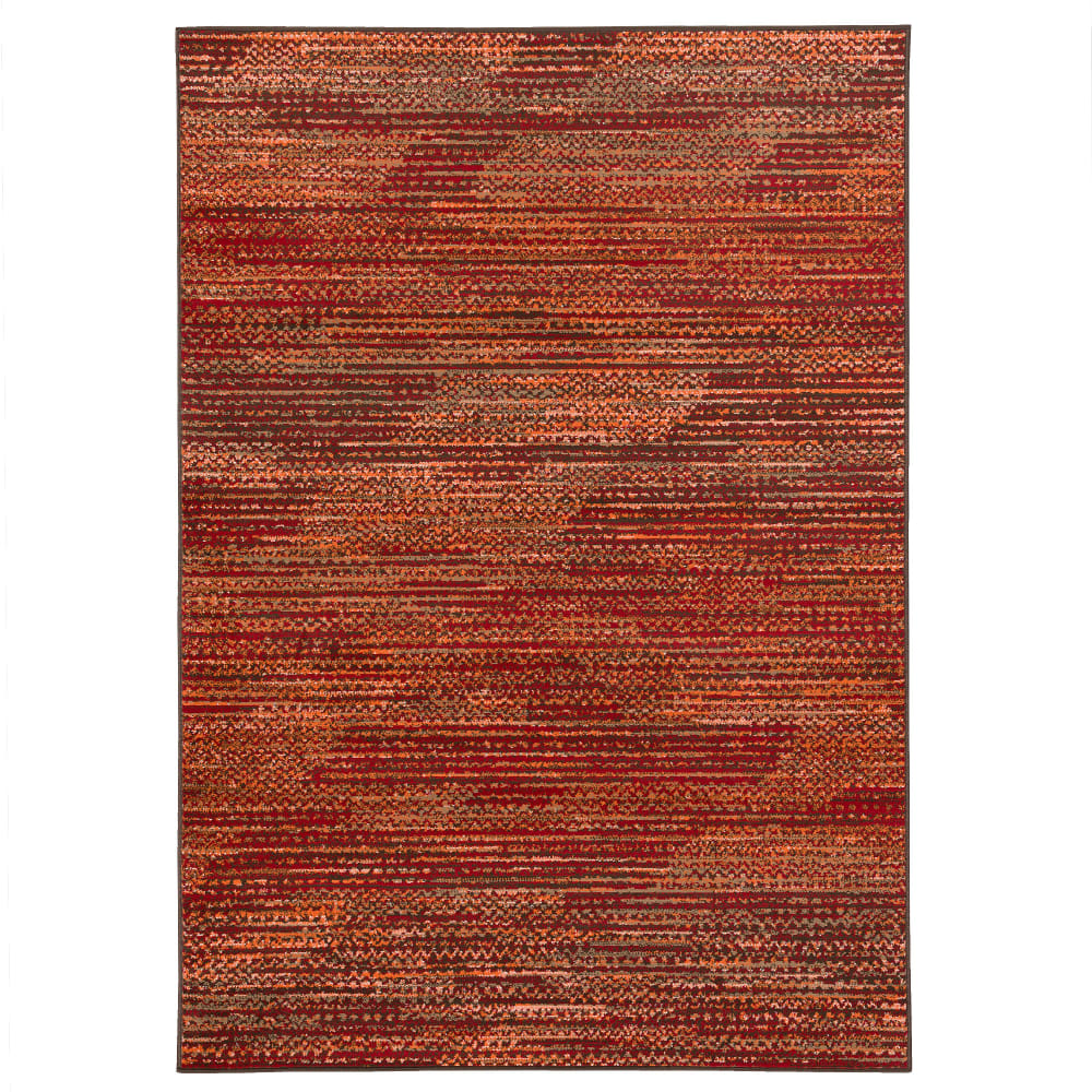 Tapis moderne à dégradé terre cuite 120x170 cm