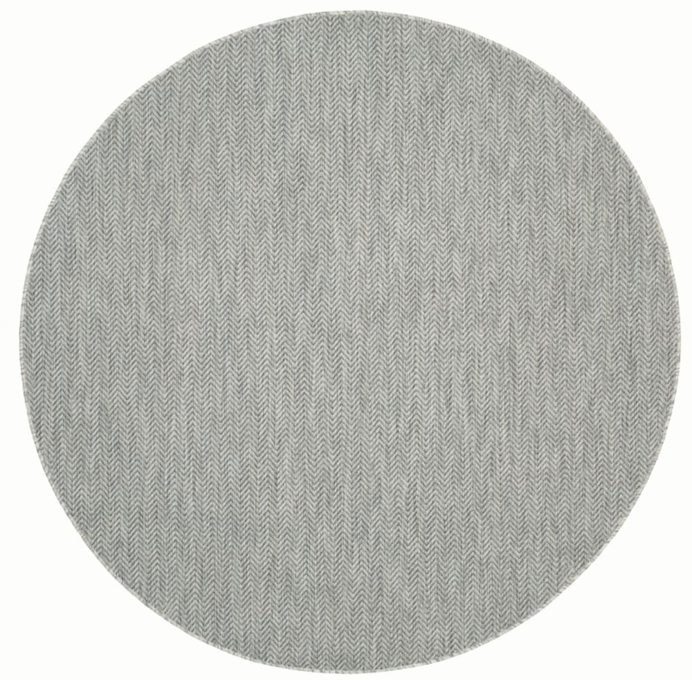 Tapis contemporain en polypropylène gris/bleu, 122 cm