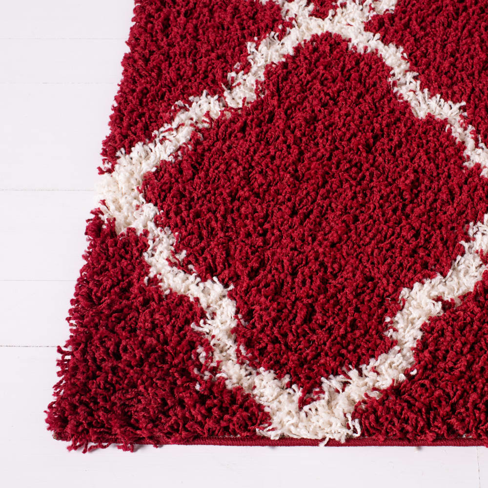 Tapis en polypropylène rouge/blanc, 122 x 183 cm — vue 4