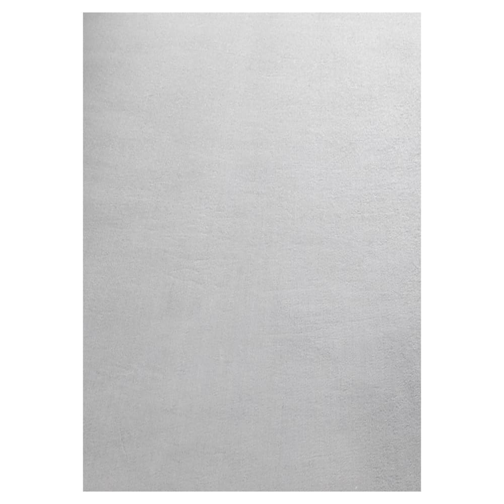 Tapis Lavable en microfibre douce - Gris Argent 120x170cm