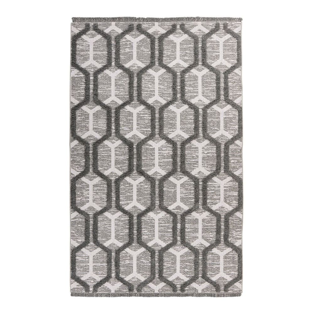 Tapis en polyester gris 120x170