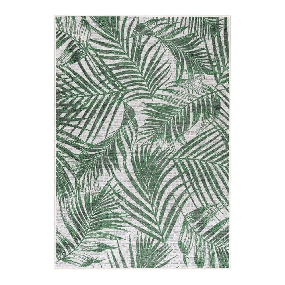 Tapis floral design en polypropylène vert 120x170