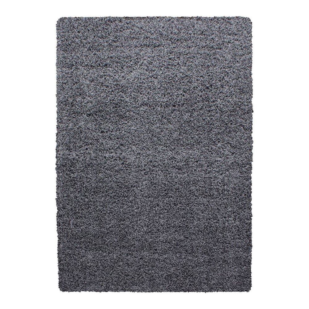 Tapis uni design en polypropylène gris 120x170