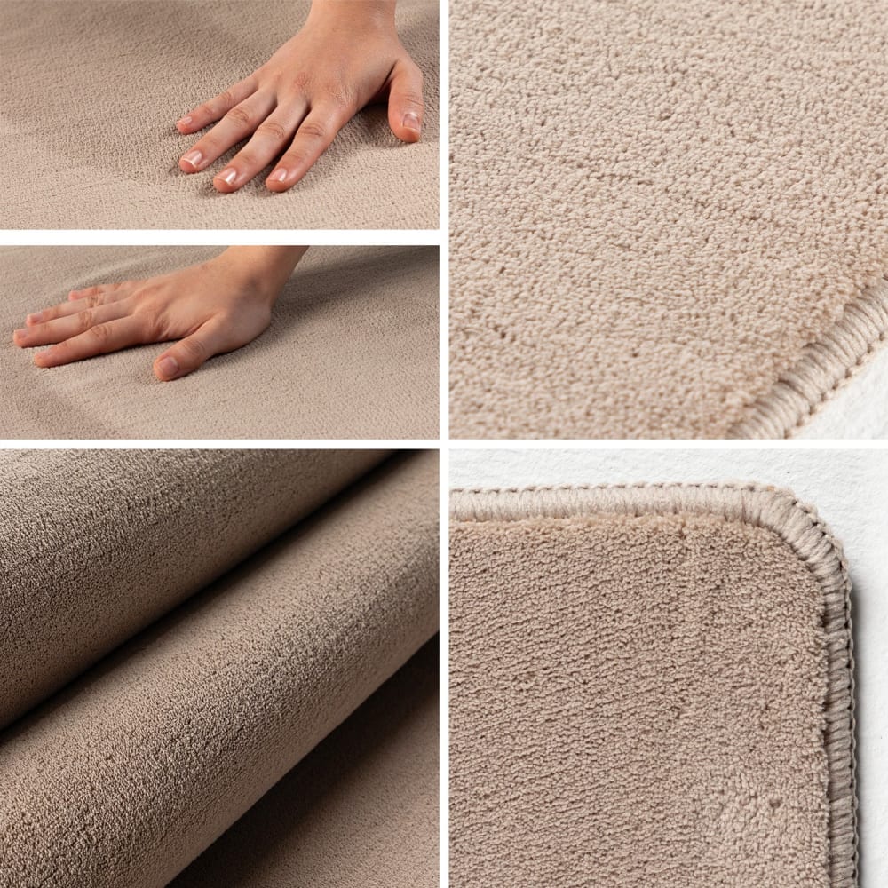 Tapis lavable en microfibre douce - beige 120x170cm — vue 4