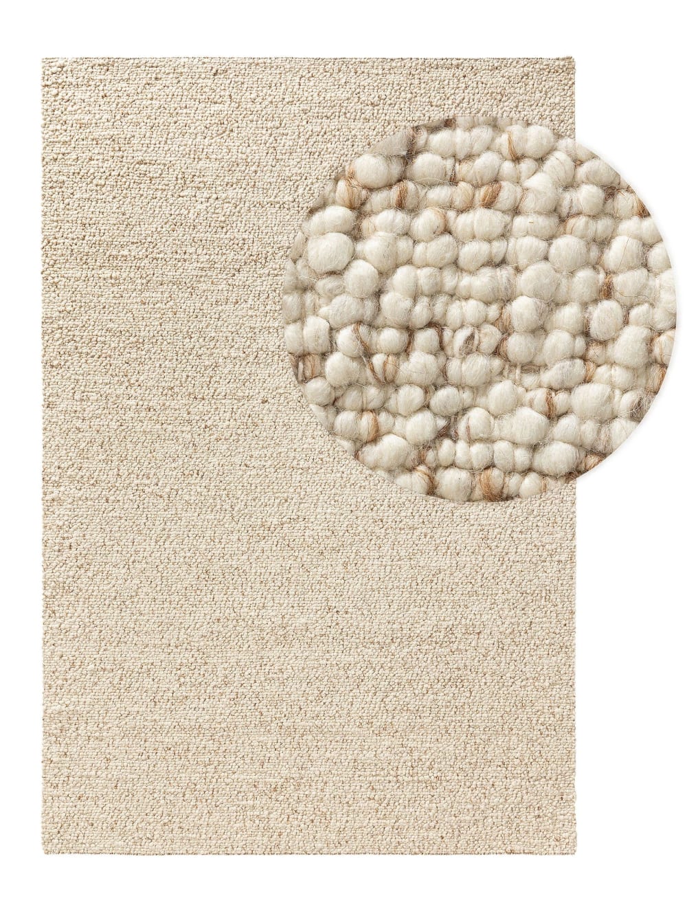 Tapis de laine marron