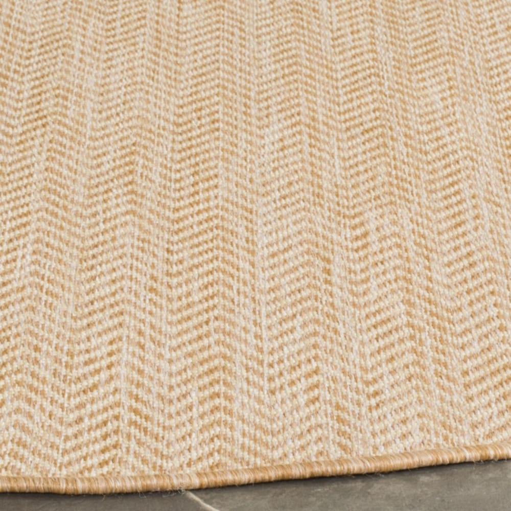 Tapis contemporain en polypropylène beige, 122 cm — vue 4