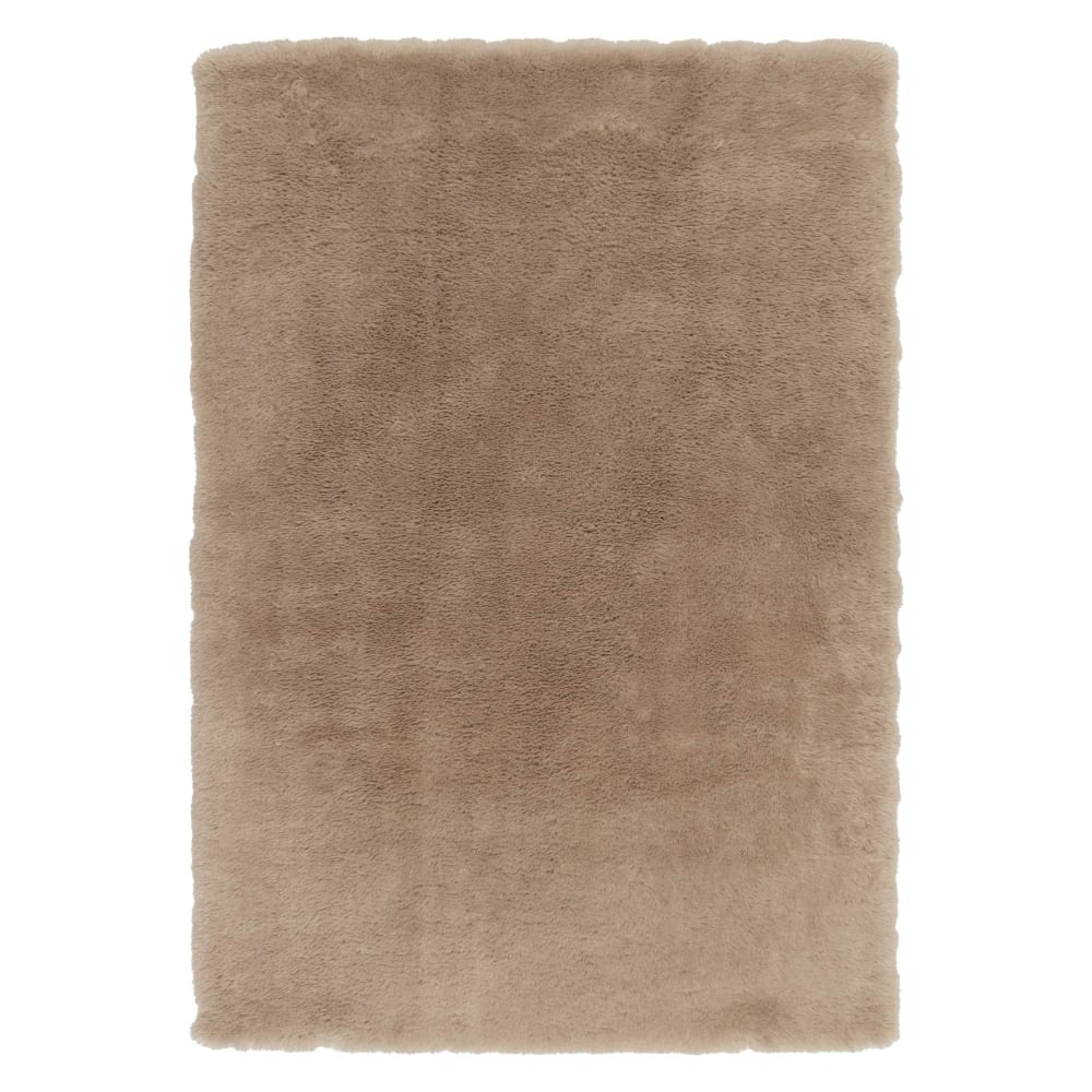 Tapis en polyester naturel 120 x 160 x 5 cm