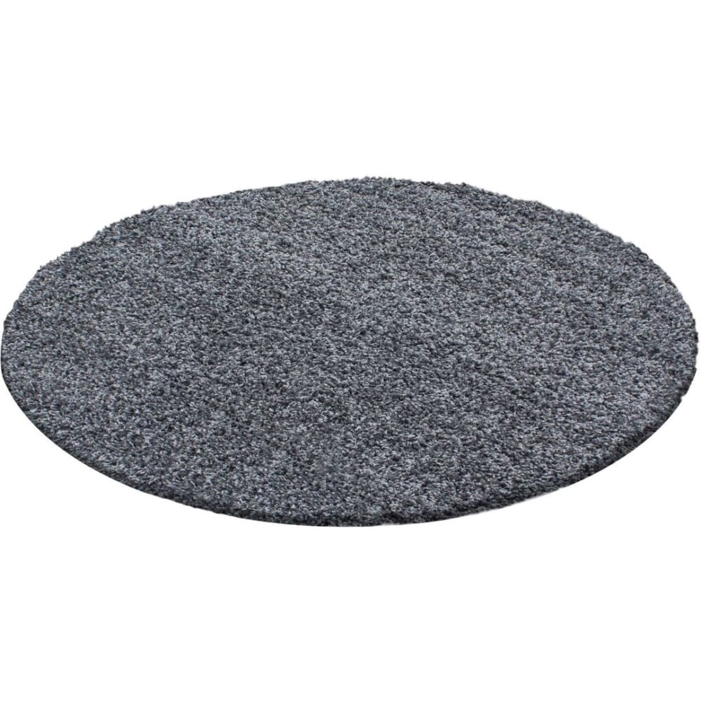 Tapis uni design en polypropylène gris Ø 120