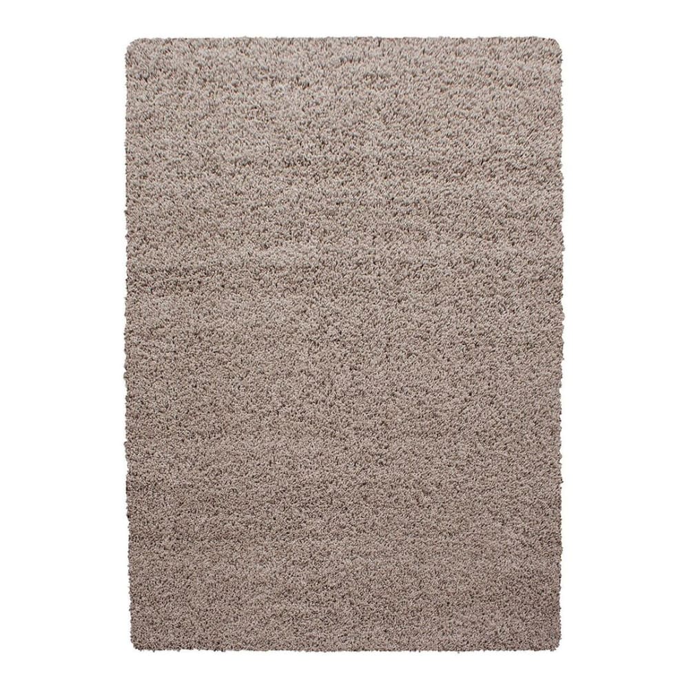 Tapis uni design en polypropylène beige 120x170