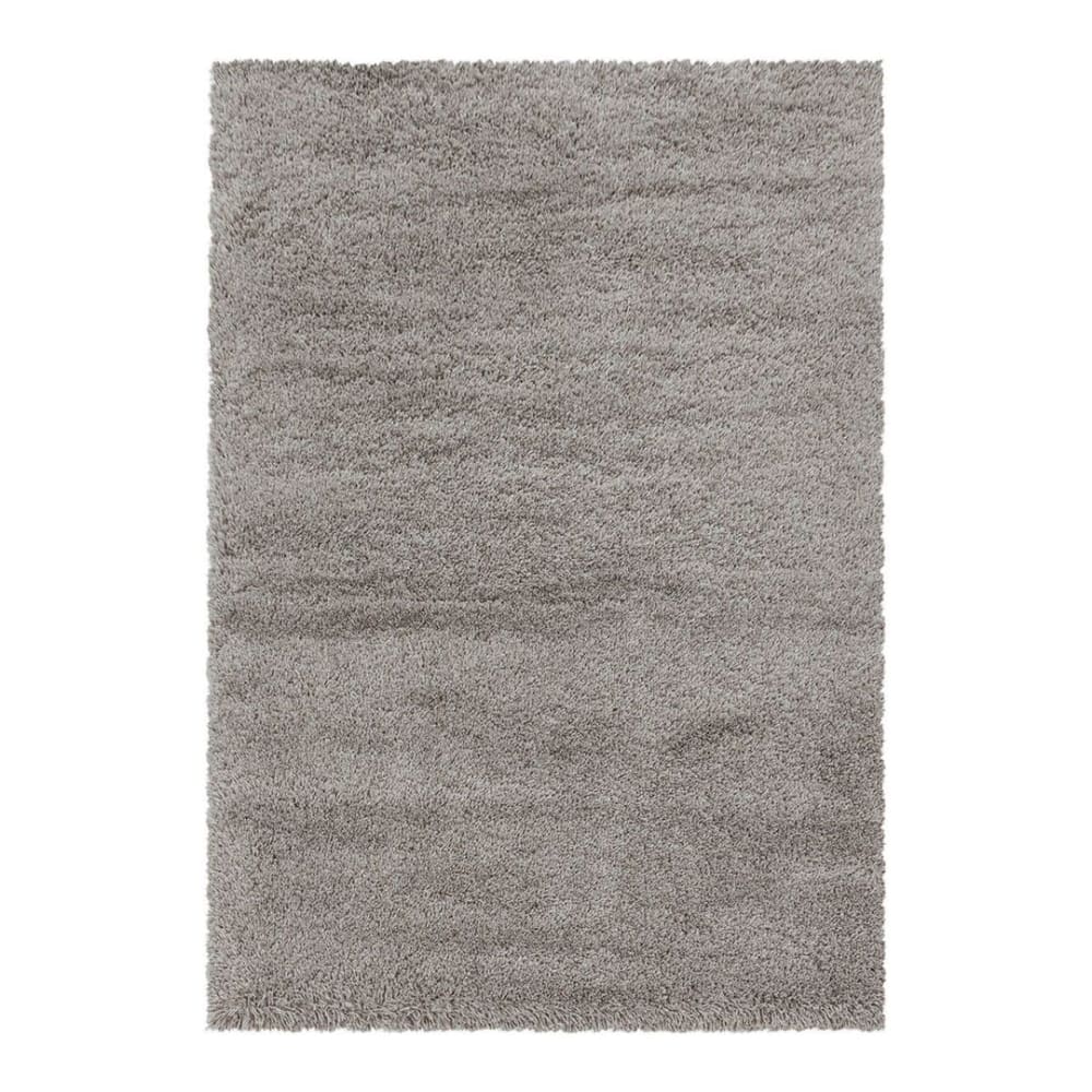 Tapis uni design en polyester beige 120x170