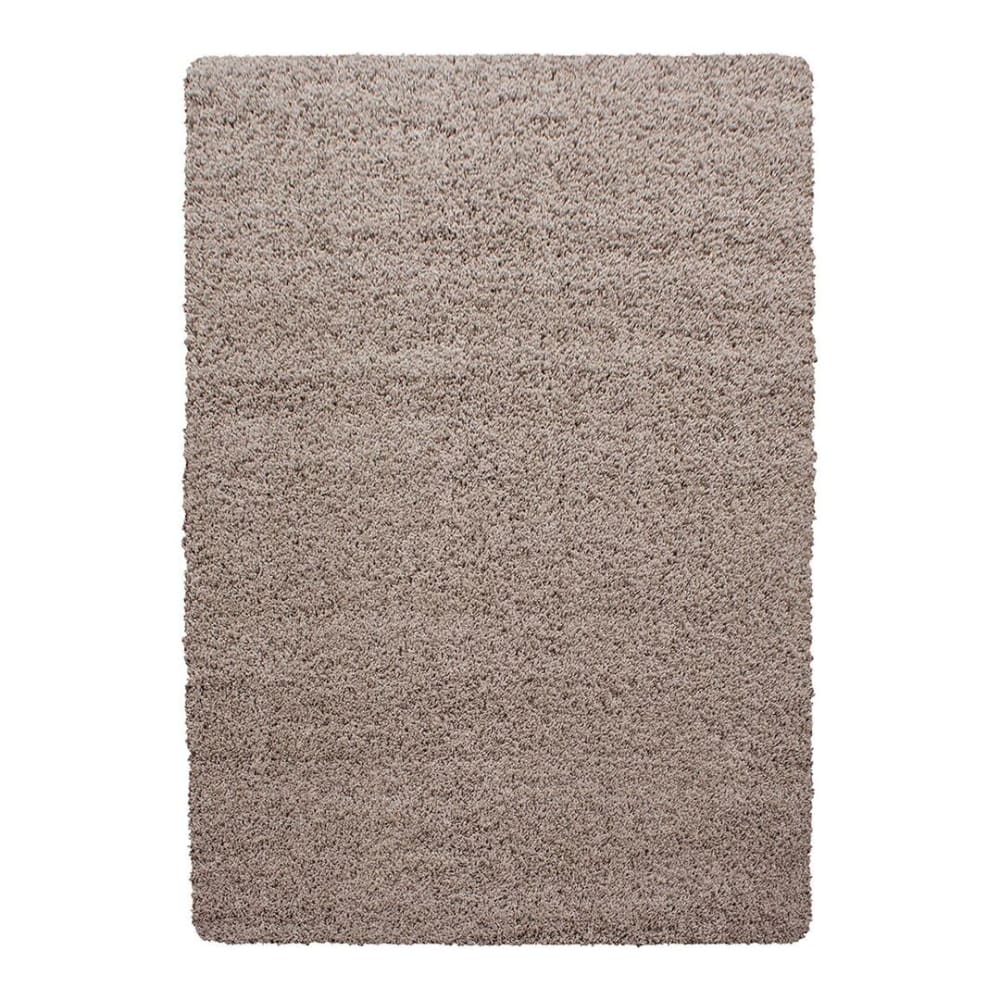 Tapis uni design en polypropylène beige 120x170