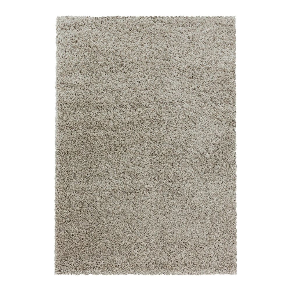 Tapis uni design en polypropylène beige 120x170