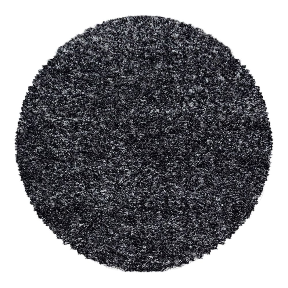 Tapis  design en polypropylène anthracite Ø 120