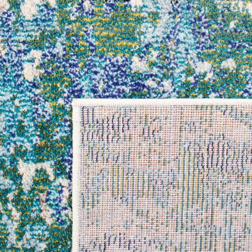 Tapis de transition en polypropylène vert/bleu, 122 x 183 cm — vue 4