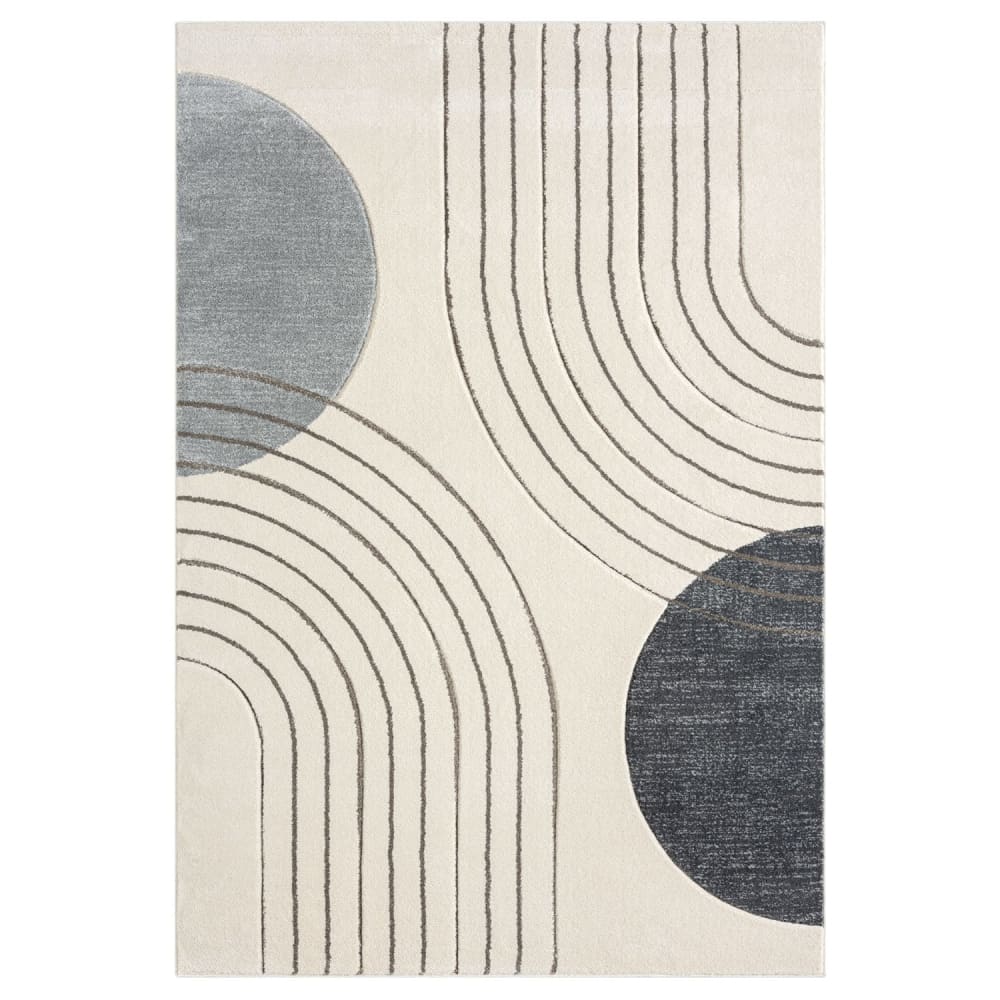 Tapis Bohème Chic Crème et Gris 120x170cm