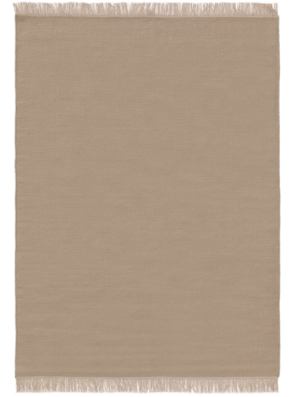 Tapis de laine beige