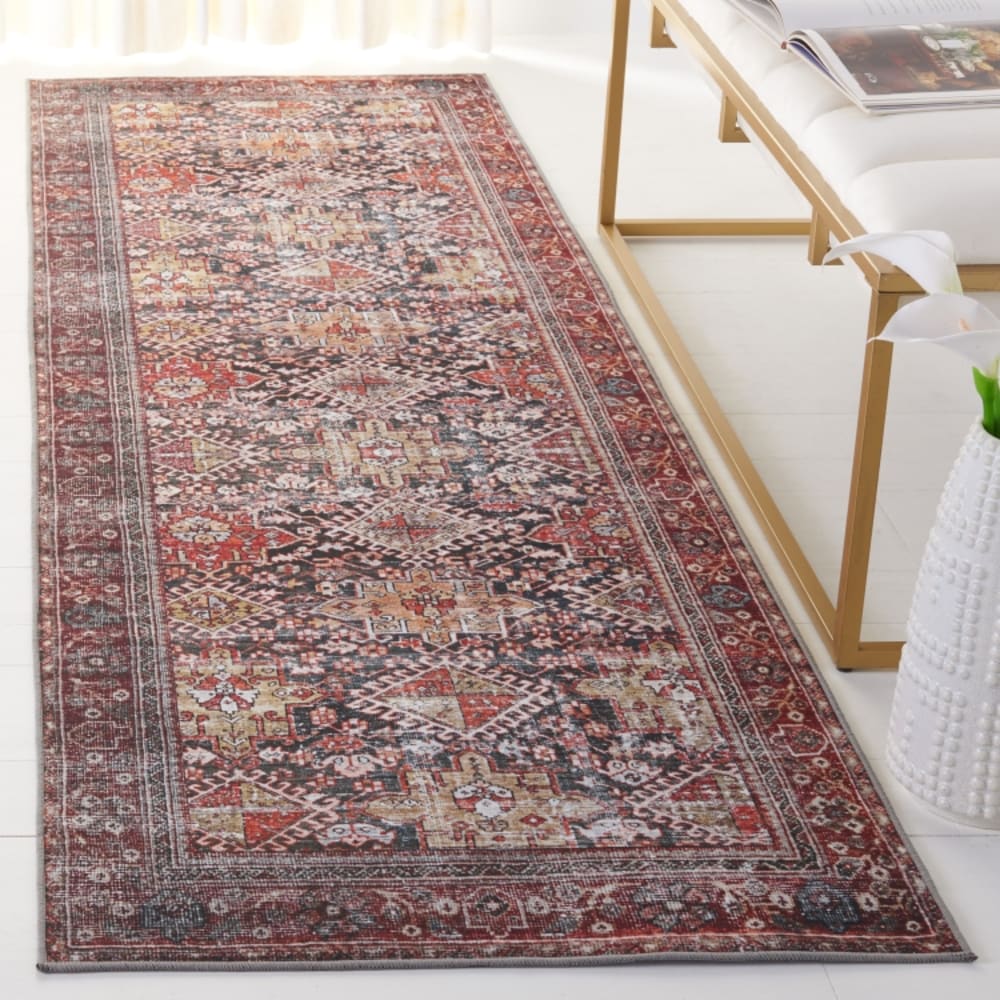 Tapis de transition en polyester bleu/orange, 76 x 122 cm — vue 3