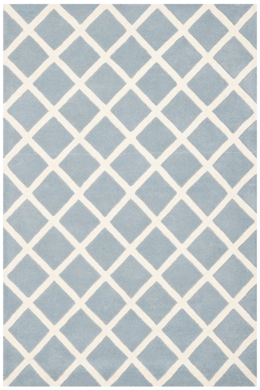 Tapis laine bleu 122