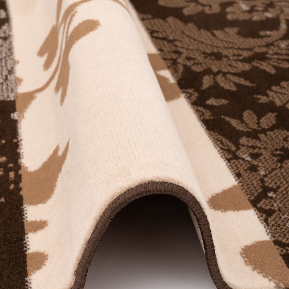 Tapis velours moderne marron 120x170 cm — vue 4