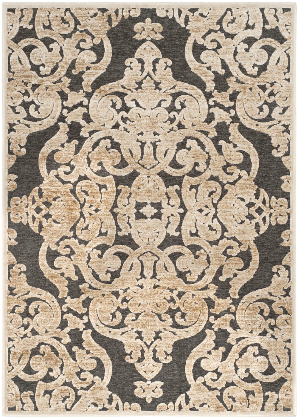 Tapis viscose gris 122 - 170