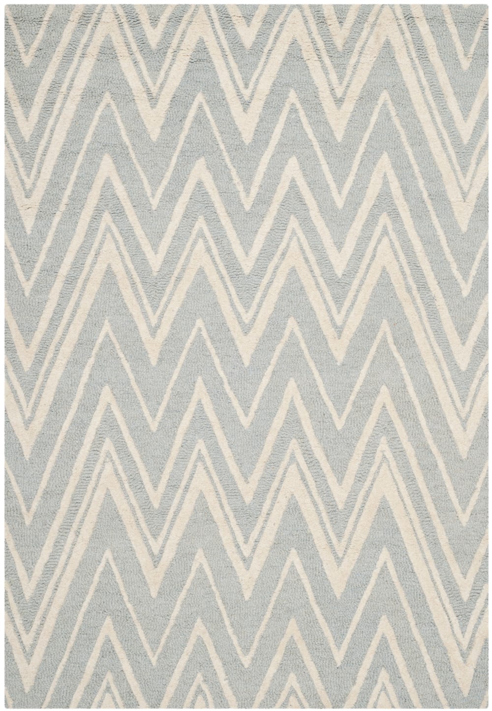 Tapis laine gris 122
