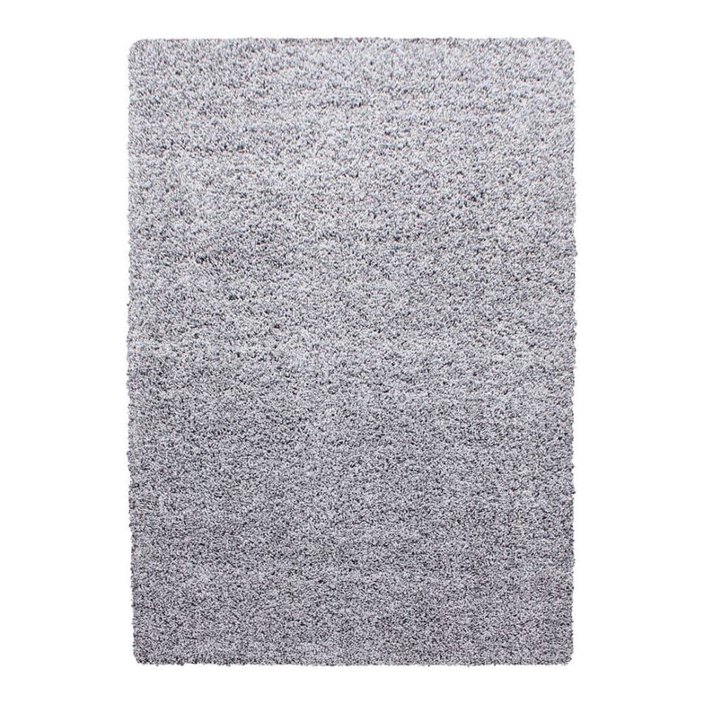 Tapis uni design en polypropylène gris clair 120x170