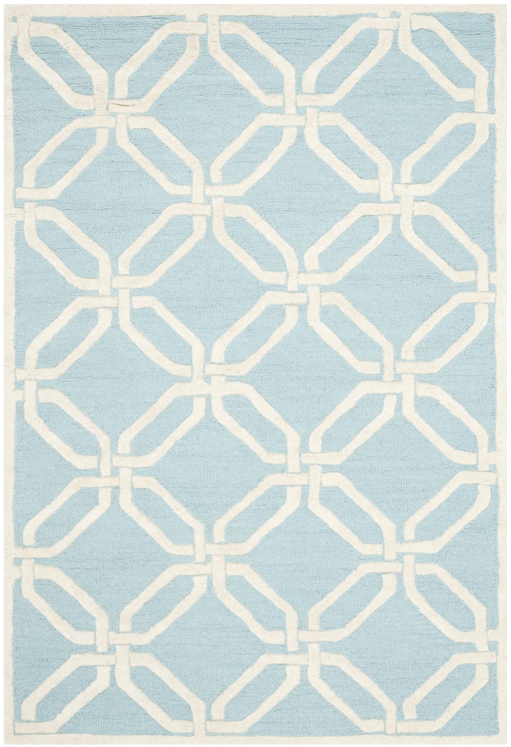 Tapis laine bleu 122