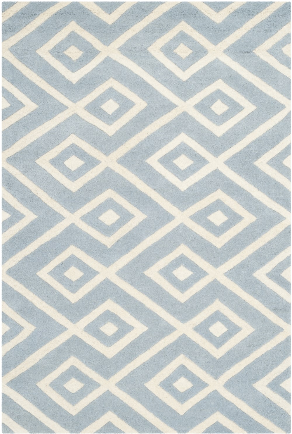 Tapis laine bleu 122