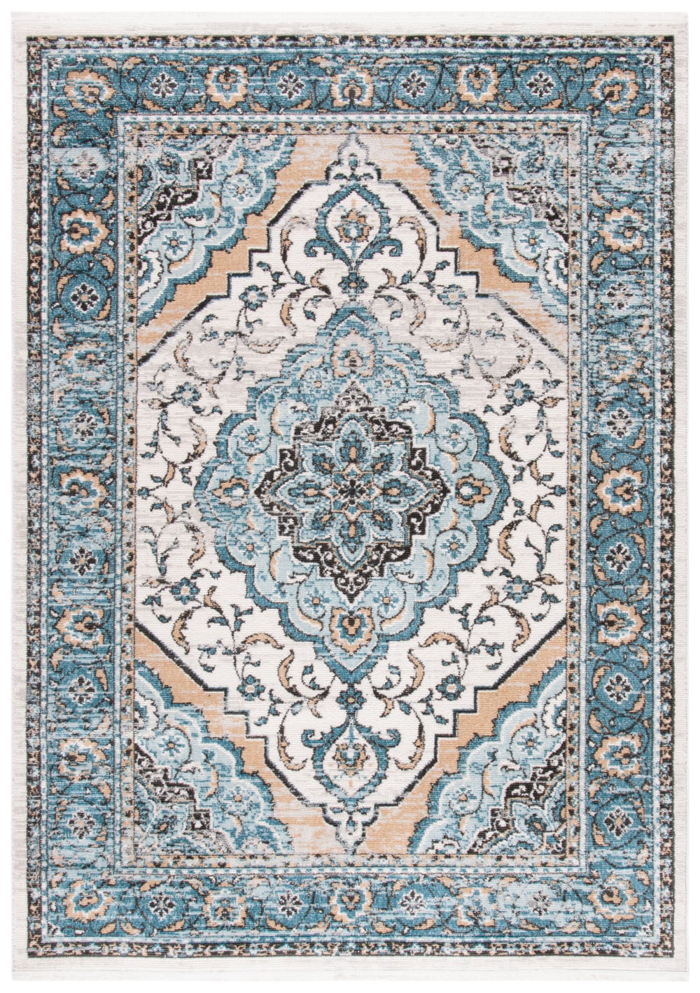 Tapis bleu clair 122 - 183