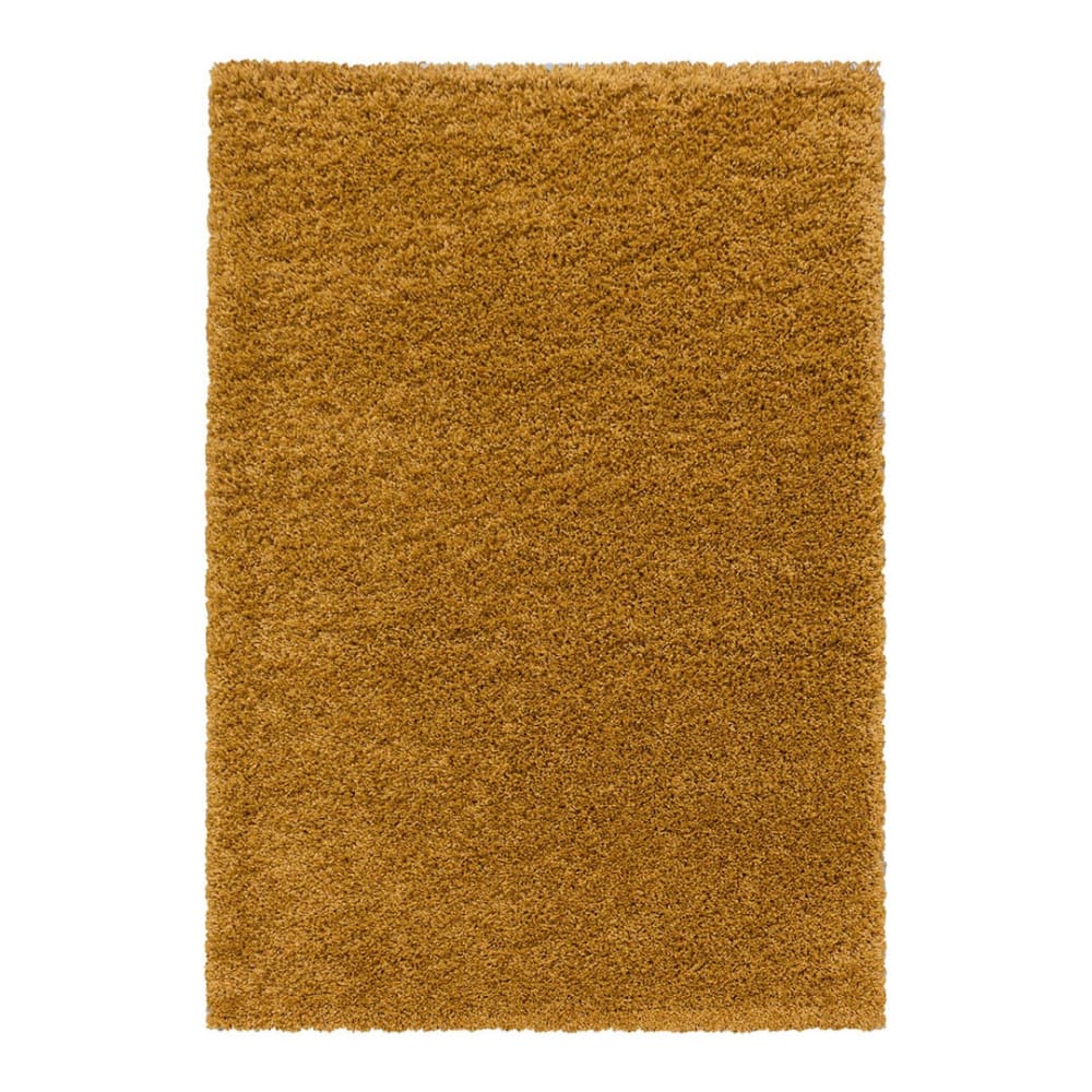Tapis uni design en polypropylène or 120x170