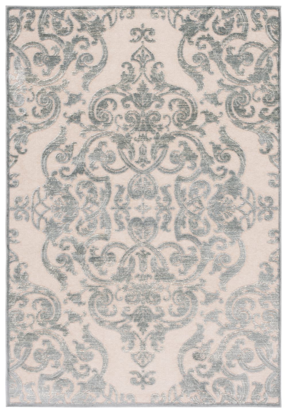 Tapis viscose gris 122 - 170
