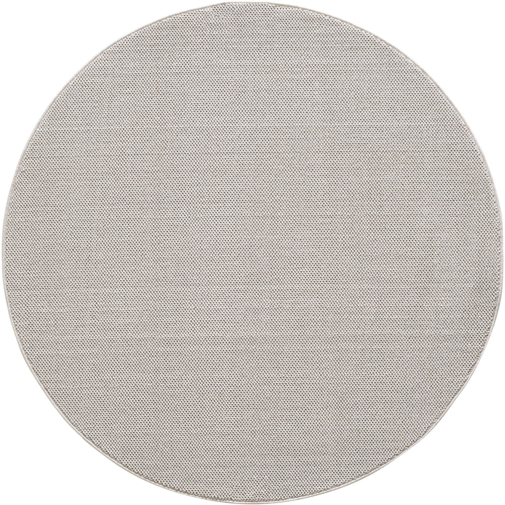 Tapis Rond Naturel aspect jute Crème 120x120cm